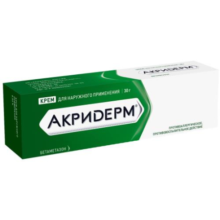 Акридерм крем для наружного применения 0.05% 30г 