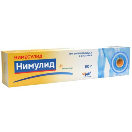 Нимулид гель для наружного применения 1% 60г
