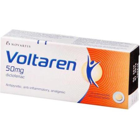 Вольтарен таблетки покрытые кишечнорастворимой оболочкой 50мг №20