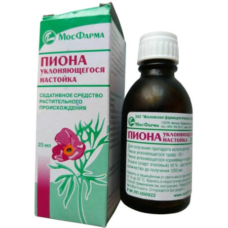 Пиона уклоняющегося  настойка 25мл