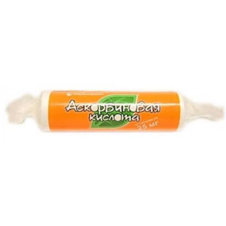 Аскорбиновая кислота с сахаром таблетки 25мг №10