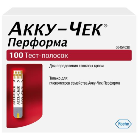 Акку-чек перформа тест-полоска №100 (50х2)