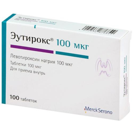 Эутирокс таблетки 100мкг №100