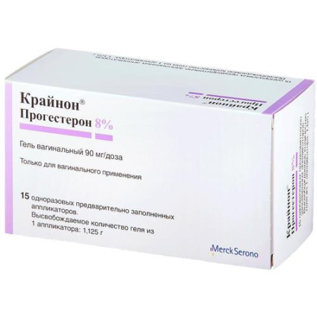 Крайнон гель вагинальный 90мг/доза №15