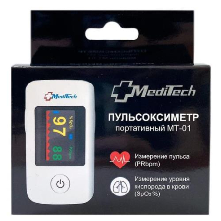 Медитек пульсоксиметр напалечный портативный мт-01