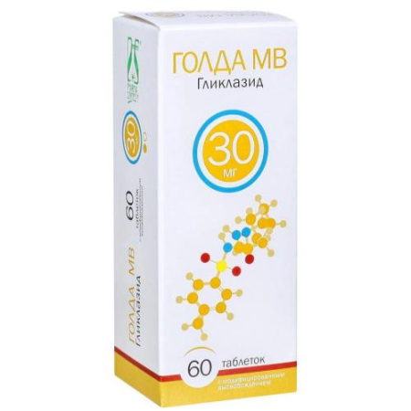 Голда мв таблетки с модифицированным высвобождением 30мг №60