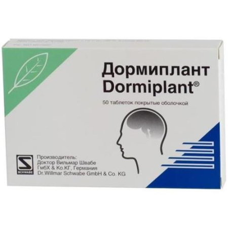 Дормиплант таблетки покрытые пленочной оболочкой №50 