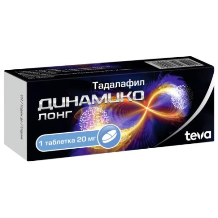 Динамико лонг таблетки покрытые пленочной оболочкой 20мг №1