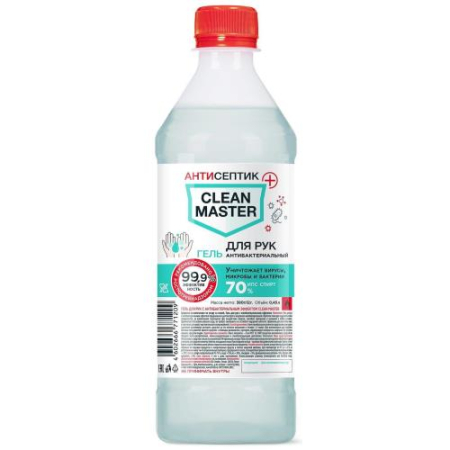 Клин мастер гель для рук 450мл антисептик а/бактер.