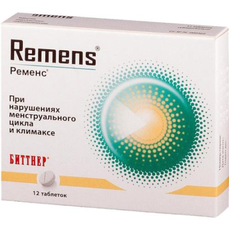 Ременс таблетки подъязычные гомеопатические №12