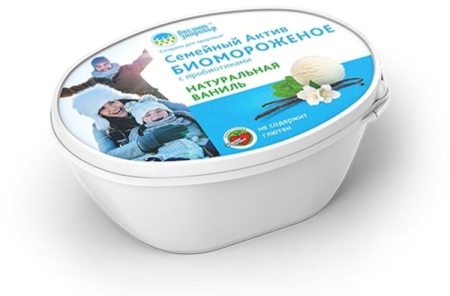 Десант здоровья биомороженое Здоровая семья Кленовый сироп с орехами 500г