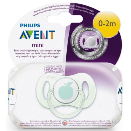 Авент пустышка силиконовая №1 мини 0-2мес /арт. scf151/00/