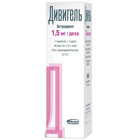 Дивигель гель трансдермальный 0.1% 1.5г (40доз)
