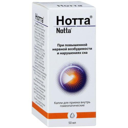Нотта капли для приема внутрь гомеопатические 50мл