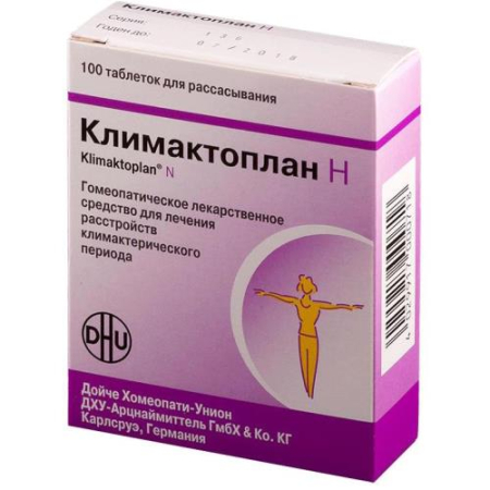Климактоплан н таблетки для рассасывания гомеопатические №100 