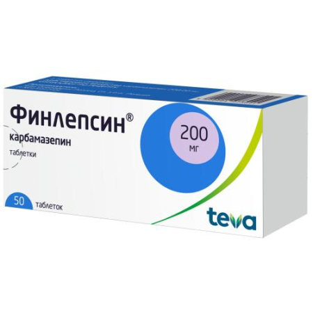Финлепсин таблетки 200мг №50