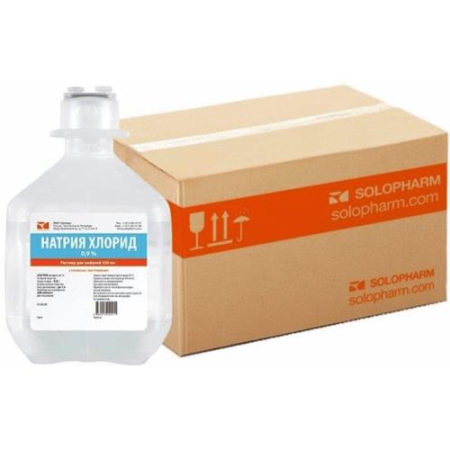 Натрия хлорид-солофарм р-р д/инф. 0,9% 200мл №20