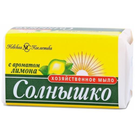 Невская косметика солнышко мыло хозяйственное 140г лимон