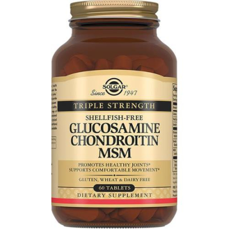 Солгар глюкозамин хондроитин мсм таблетки №60 комплекс
