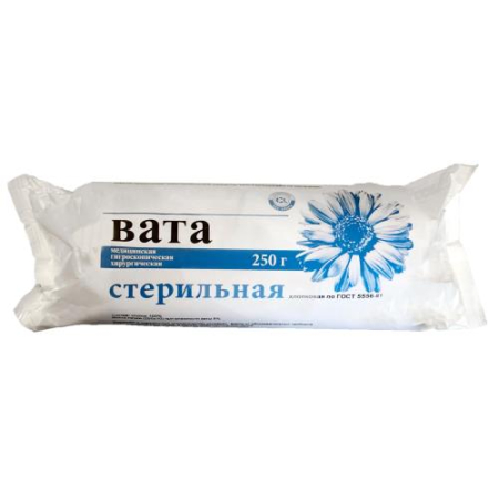 Ника вата хирургическая 250г стер.