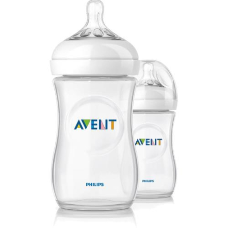 Авент натурал бутылочка стекло 240мл №1 соска медлен. поток 1мес +  /арт. scf673/17/