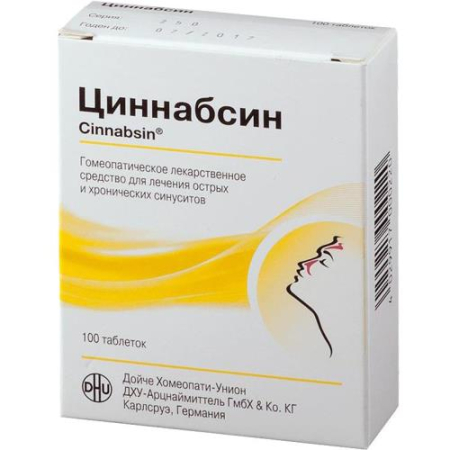 Циннабсин таблетки для рассасывания гомеопатические №100