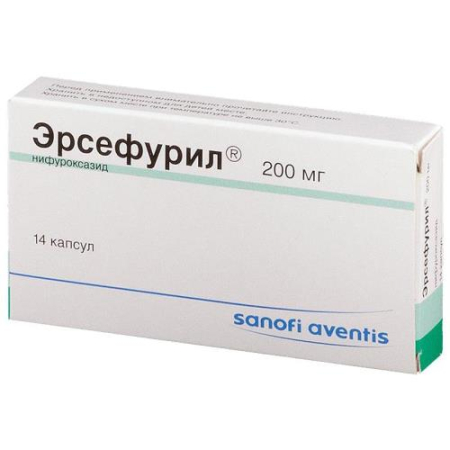 Эрсефурил капсулы 200мг №14